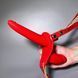 Подвійний страпон червоний Fetish Tentation Strap-On with Double Dildo (пом'ята упаковка) - фото товару
