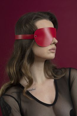 Шкіряна маска на очі Feral Feelings Blindfold червона