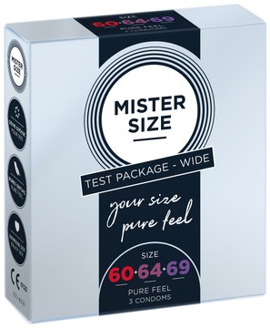 Презервативи Mister Size pure feel 60–64–69 (3 шт.) - фото
