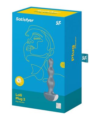 Satisfyer Lolli-Plug 2 - анальна вібропробка сіра - 2,9 см - фото