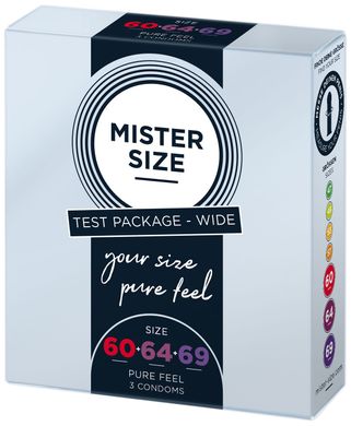Презервативи Mister Size pure feel 60–64–69 (3 шт.) - фото