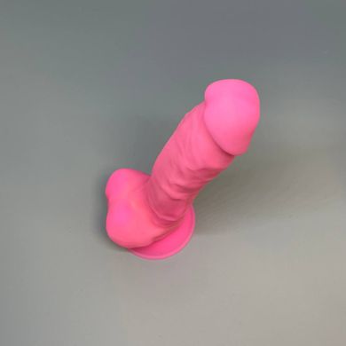 Фаллоимитатор светящийся SilexD Johnny Pink Glow in the dark (17,6 см) - фото