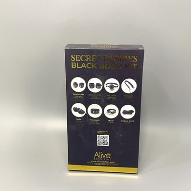 Набір БДСМ аксесуарів Alive Secret Desires Black BDSM Kit (8 pcs) - фото