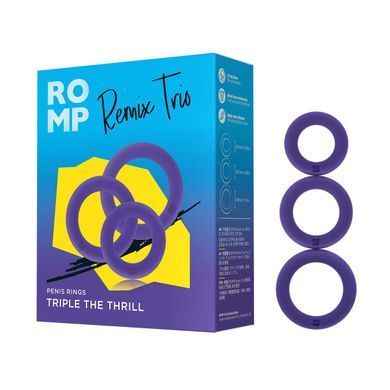 Набір ерекційних кілець Romp Remix Trio (3 шт.) - фото