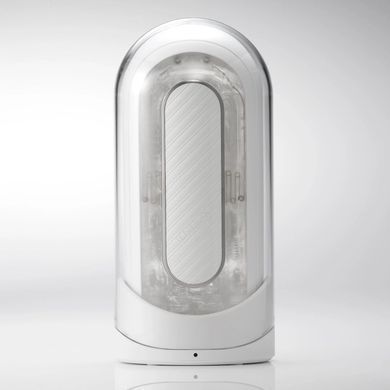 Вібромастурбатор з вакуумом Tenga Flip Zero Gravity Electronic Vibration White білий - фото
