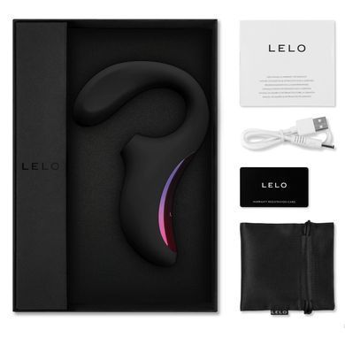 LELO Enigma Black - вакуумний вібратор чорний - фото