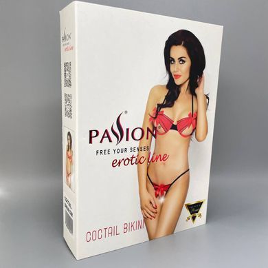 Комплект белья Passion COCTAIL BIKINI red S/M - фото