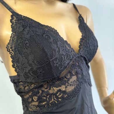 Сорочка и трусики Obsessive 810-BAB-1 babydoll & thong black S/M