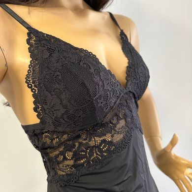 Сорочка и трусики Obsessive 810-BAB-1 babydoll & thong black S/M
