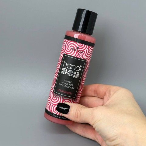 Sensuva Handipop - крем для минета со вкусом клубники 125 мл - фото