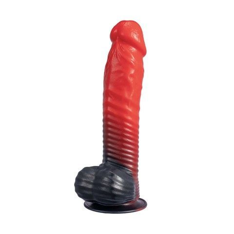 Фалоімітатор SilexD Fantasy Liquid Silicone Devil 8in Red (20,3 см) - фото