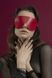 Шкіряна маска на очі Feral Feelings Blindfold червона