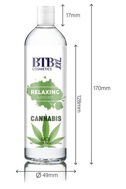 Смазка на гибридной основе BTB Relaxing Lubricant Cannabis 250 мл - фото