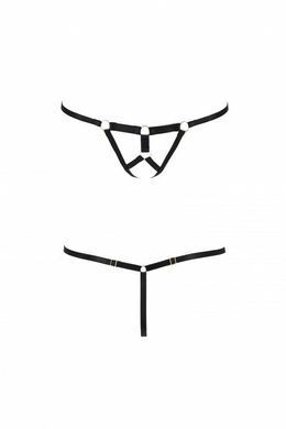 Стринги из стреп Passion Exclusive ARMANDA THONG black XXL/XXXL