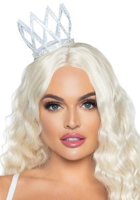 Корона принцессы Leg Avenue Faux rhinestone die cut crown OS Silver
