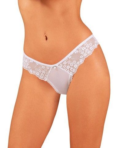 Трусики Obsessive Heavenlly panties M/L белые