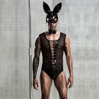 Эротический мужской костюм JSY Зайка Джонни с маской One Size Black