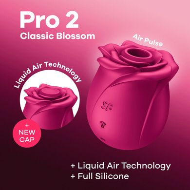 Вакуумный клиторальный стимулятор Satisfyer Pro 2 Classic Blossom - фото