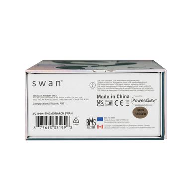 Swan The Monarch Swan Teal - вакуумний вібратор - фото