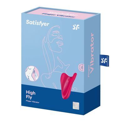 Satisfyer High Fly - вібратор на палець червоний - фото