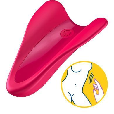 Satisfyer High Fly - вібратор на палець червоний - фото
