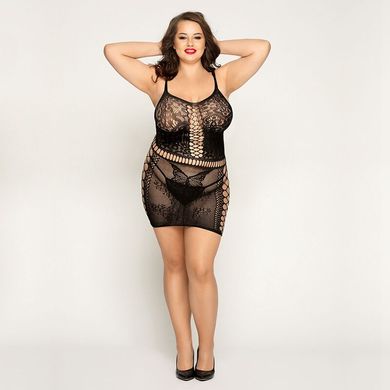 Эротическое платье JSY P81168 Сексапильная Эмили Plus Size черное