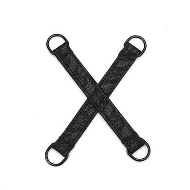 Liebe Seele Black Lace and Neoprene 11pcs Bondage Kit - набор БДСМ 11 предметов - фото