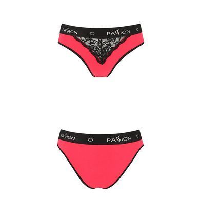 Трусики з широкою резинкою Passion PS001 PANTIES red/black L