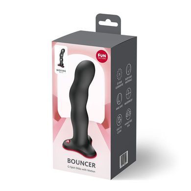Фалоімітатор Fun Factory Bouncer Black (18,5 см) чорний (м'яте паковання) - фото