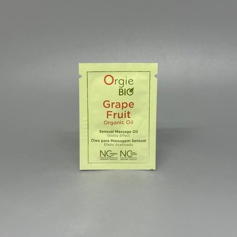 Сашет Масажна олія ORGIE BIO GRAPEFRUIT з ароматом грейпфрута (2 мл)