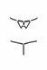Стринги из стреп Passion Exclusive ARMANDA THONG black XXL/XXXL