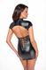 Платье Noir Handmade F309 Fantasy wetlook mini dress with lace up back S