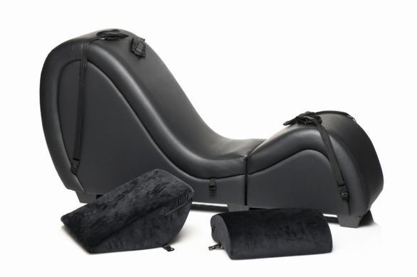 Секс-крісло з подушками Master Series Kinky Sex Lounge with Cushions Black