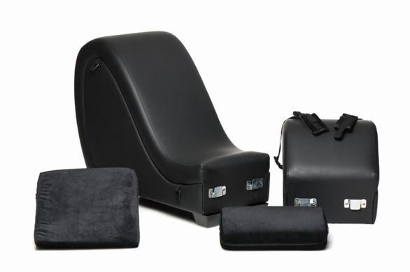 Секс-крісло з подушками Master Series Kinky Sex Lounge with Cushions Black