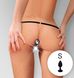 Труси з силіконовою анальною пробкою S Art Sex Sexy Panties plug size S Black XS-2XL - фото товару