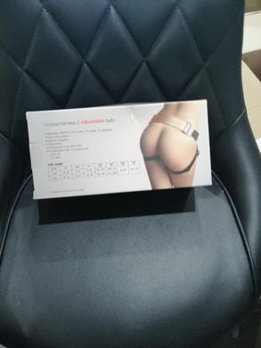 Трусы для страпона Strap-On-Me Leatherette HARNESS CURIOUS HOLOGRAPHIC ROSE GOLD (мятая упаковка) - фото