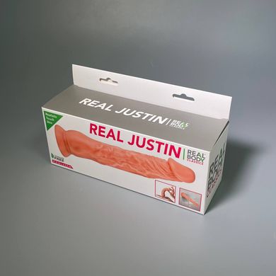 Довгий фалоімітатор Real Body Real Justin Flesh (21,5 см) - фото