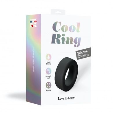 Эрекционное кольцо Love To Love COOL RING BLACK ONYX - фото
