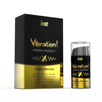 Intt Vibration Vodka - жидкий вибратор EXTRA GREEN (15 мл) - фото