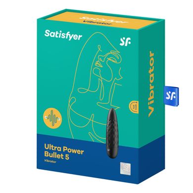 Satisfyer Ultra Power Bullet 5 Black мінівібратор - фото