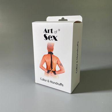 БДСМ набор для фиксации Art of Sex Collar and Handcuffs - фото