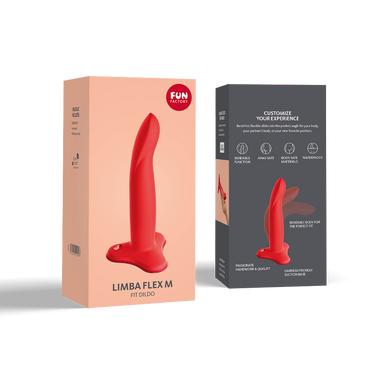Довгий гнучкий фалоімітатор Fun Factory Limba Flex M Flashy Coral 18 см (м'яте паковання) - фото