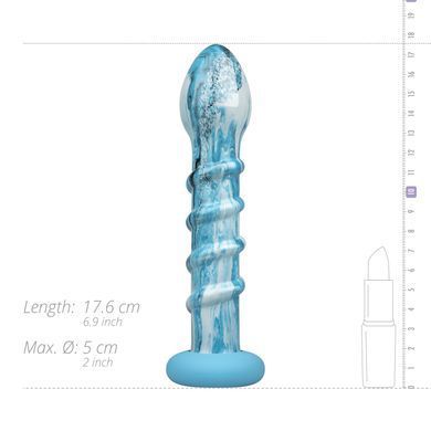 Скляний ділдо Gildo Ocean Wave Glass Dildo - фото