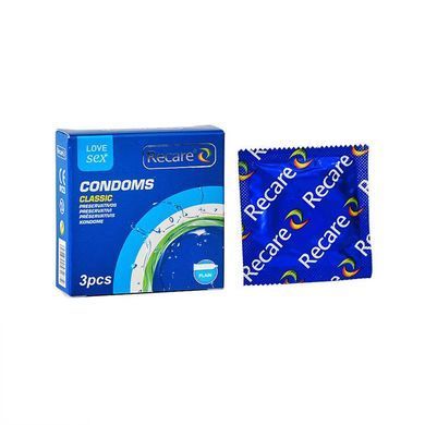 Презервативы классические Recare Classic Condoms 3 шт. - фото