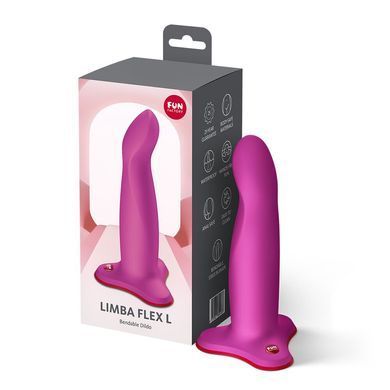 Фалоімітатор Fun Factory Limba flex L Magenta (18,1 см) малиновий (м'яте паковання) - фото