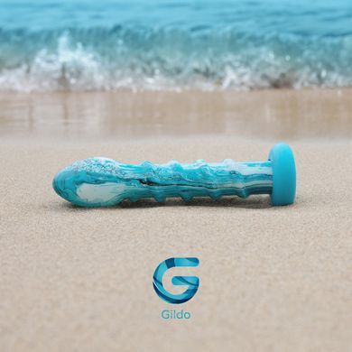 Скляний ділдо Gildo Ocean Wave Glass Dildo - фото