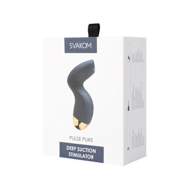 Вакуумний стимулятор клітора Svakom Pulse Pure Navy Blue - фото