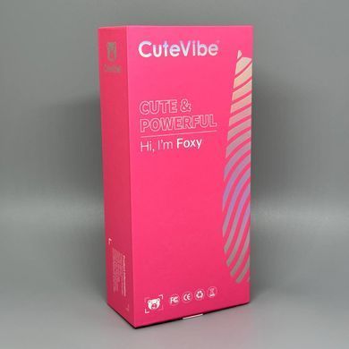 Вакуумний вібратор-лисичка KissToy CuteVibe Foxy Pink - фото