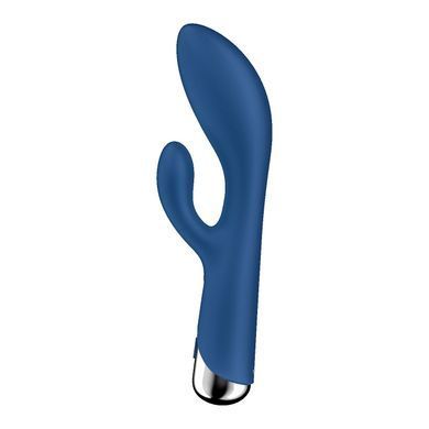 Satisfyer Spinning Rabbit 1 Blue - вібратор-кролик з ротацією - фото
