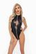 Боді Noir Handmade F294 Powerwetlook bodysuit with front zipper 3XL